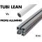 Tubi Lean Vs Profili in Alluminio