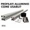 Profilati in alluminio, come usarli?