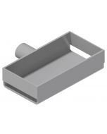 Porta utensili zincato 150x80x40 mm