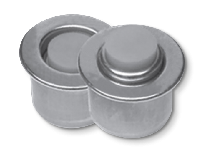 Tampone In Gomma Con Base In Acciaio, Tipo KV Quadrato Con Filettatura - Foto 5