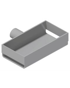 Porta utensili zincato 150x80x40 mm