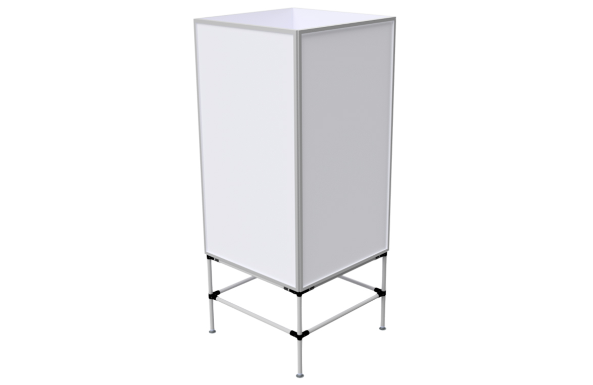 lavagne magnetiche e totem lean - render