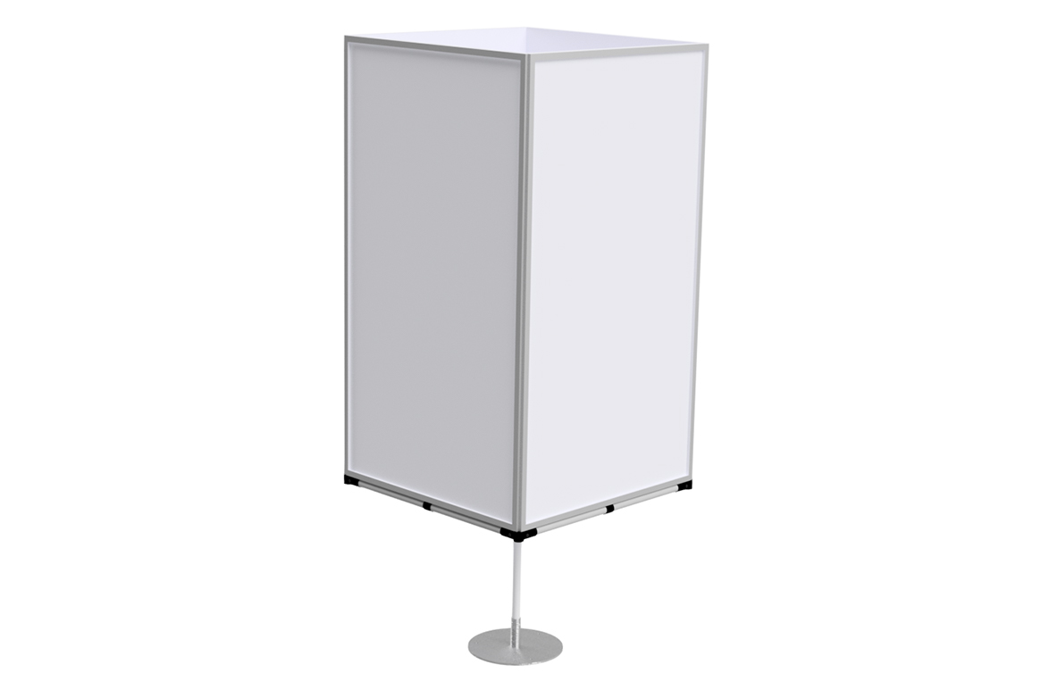 lavagne magnetiche e totem lean - render