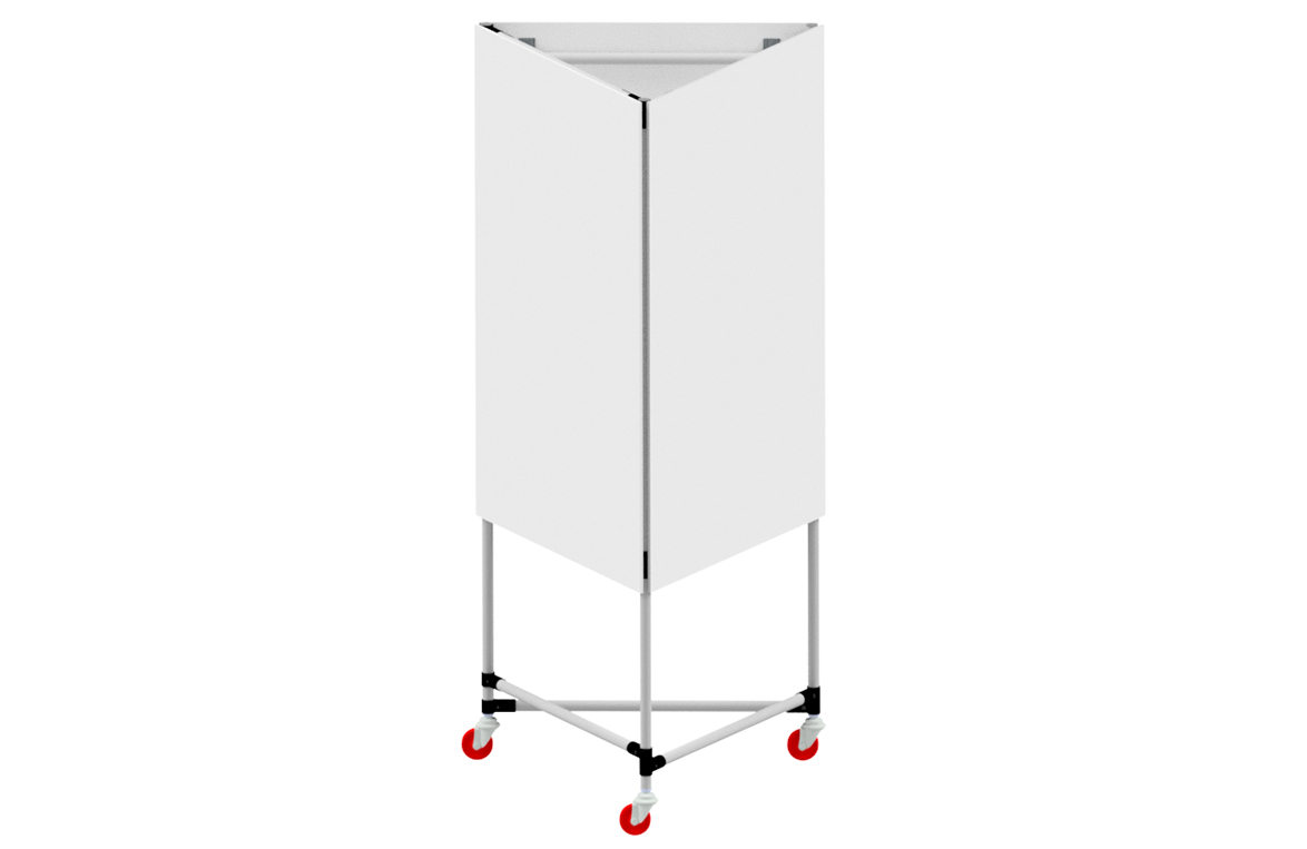 lavagne magnetiche e totem lean - render
