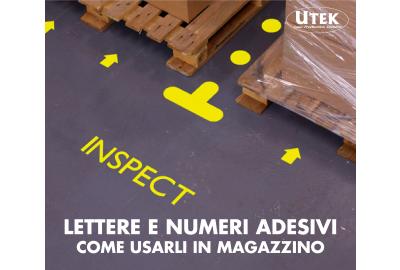 Come usare lettere e numeri adesivi in magazzino
