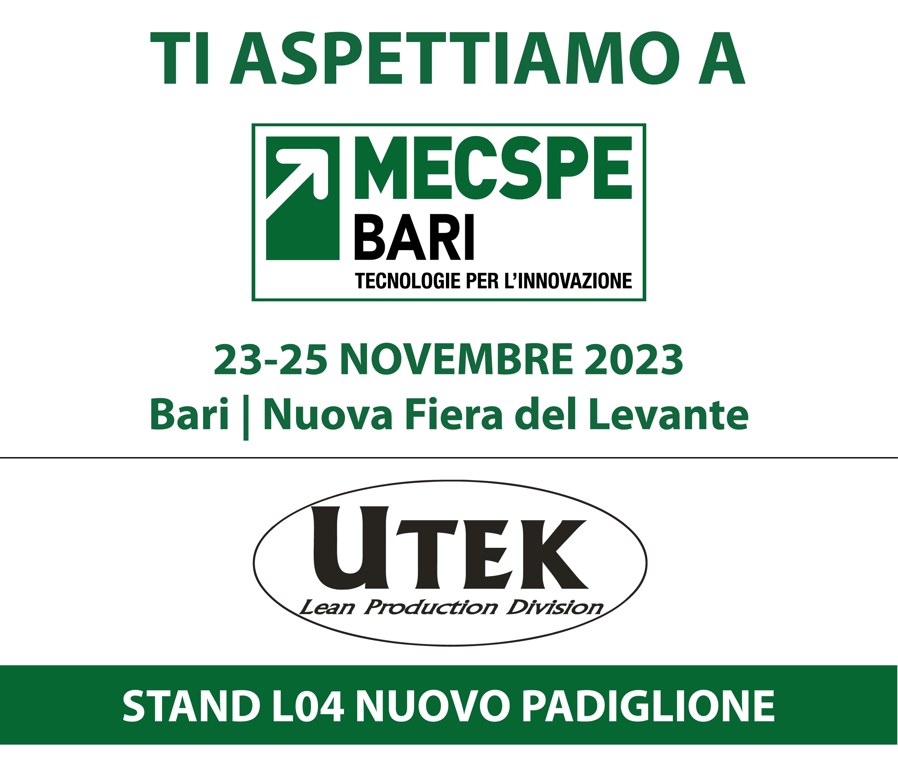 MECSPE BARI 2023 - Nuova Fiera del Levante