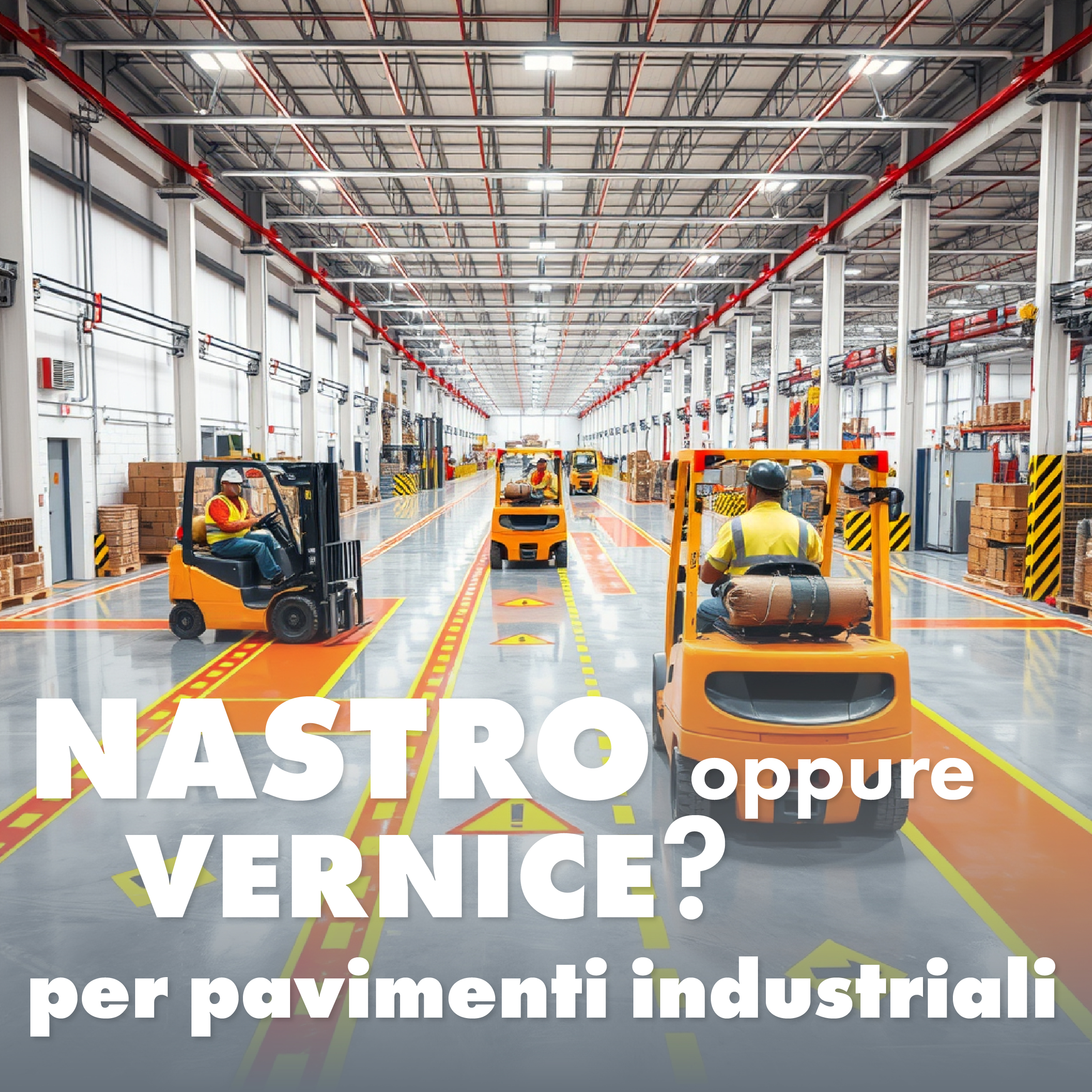 Meglio usare nastro o vernice per i pavimenti industriali?