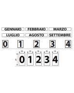 Set numeri e mesi magnetici