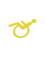 Selbstklebendes Piktogramm für Behinderte