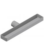 Porta utensili zincato 240x41x20 mm