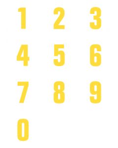 Numeri adesivi da pavimento