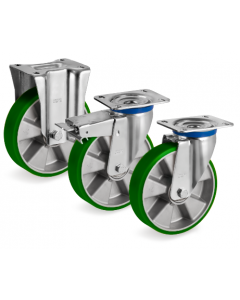 Ruote in poliuretano basso spessore