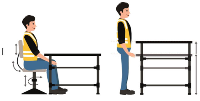 Altezza da banco di lavoro Utek Altezza da banco di lavoro Utek