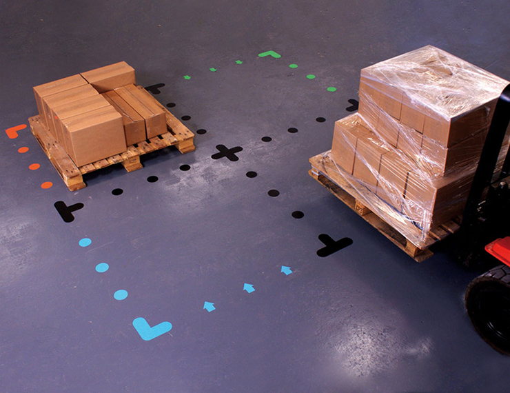 simboli-delimitazione-aree-adesivi-segnaletica-orizzontale-utek-indicatori-visivi-di processo